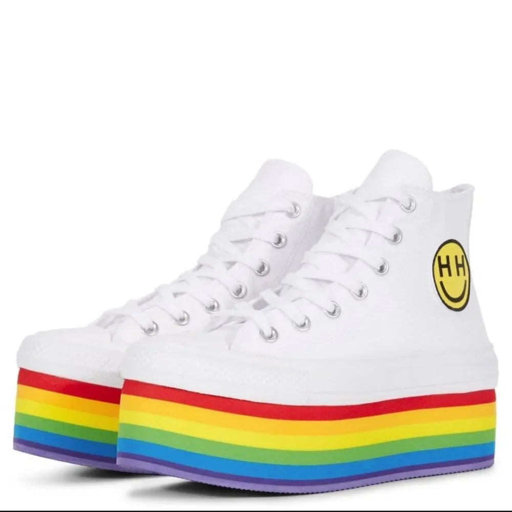 Converse x Miley Cyrus Chuck Taylor All Star Platform Hi Shoes - Picture 1 of 9